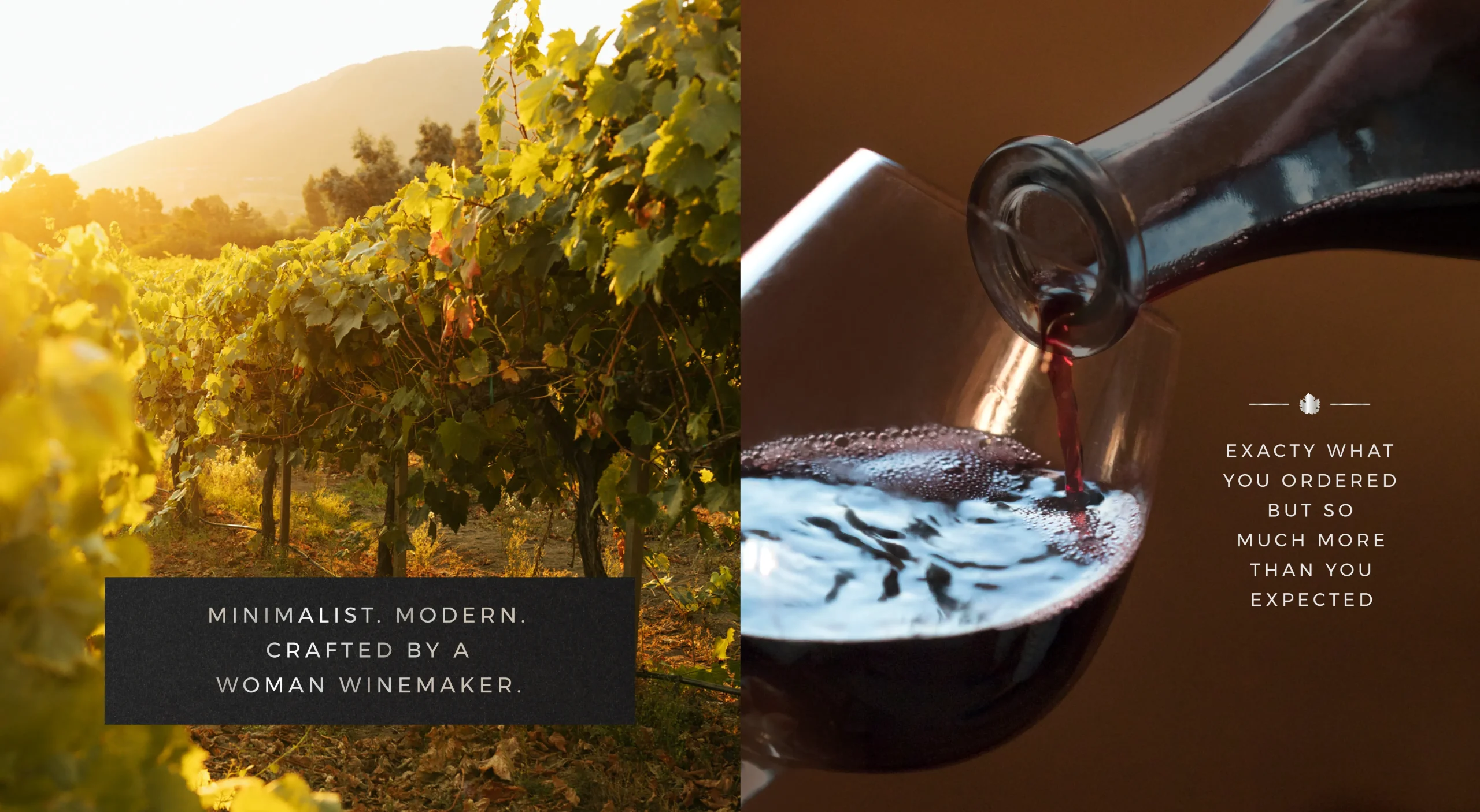 Maven's Oath premium wine collection for Loews Hotels brand design system expressing vineyard provenance and brand storytelling.