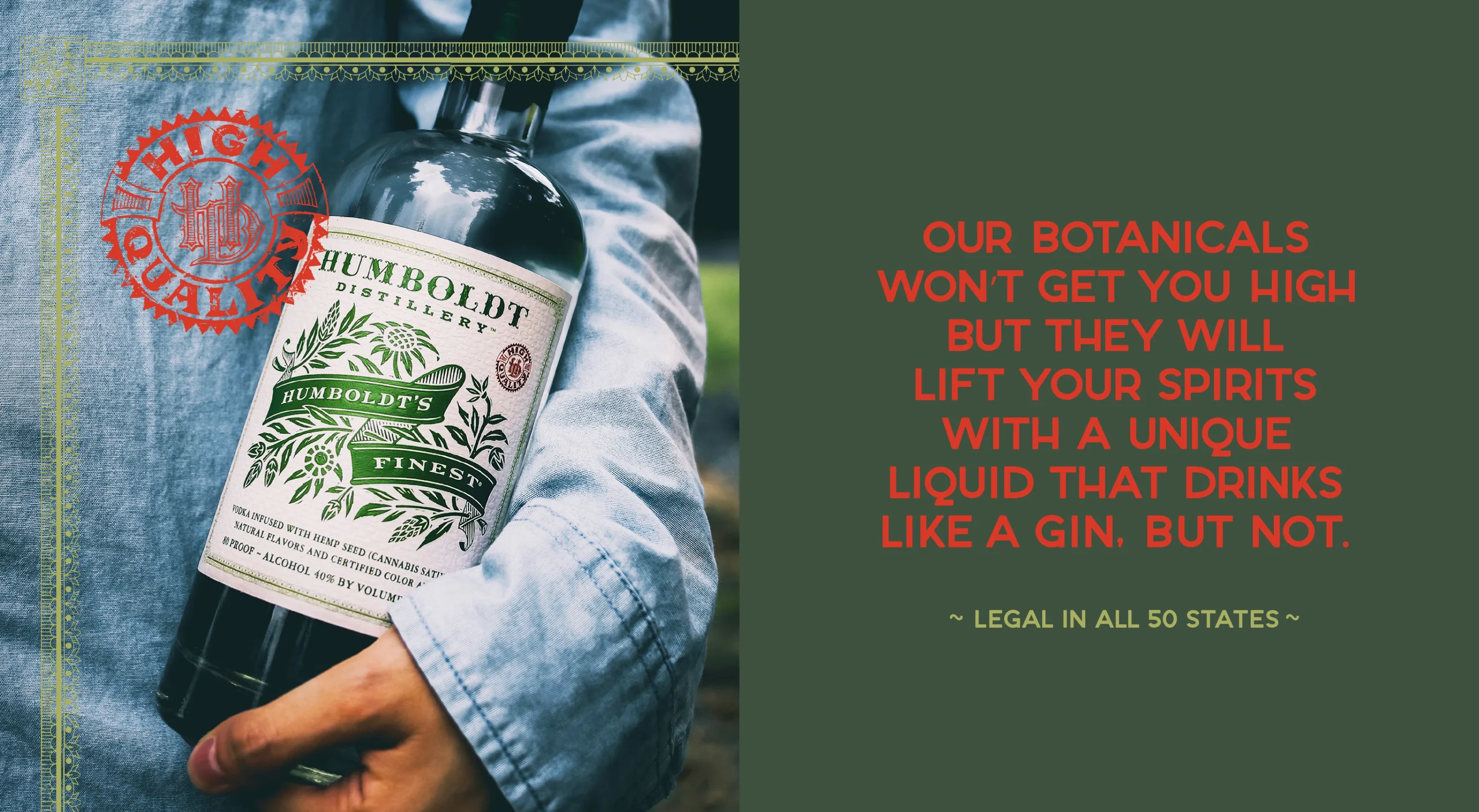 Humboldt Distilling brand design system featuring visual brand identity, lifestyle phtotgraphy and brand story.